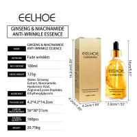 Suero Facial antiarrugas, Ginseng, ácido hialurónico, desvanecimiento de líneas de edad, estiramiento, brillo, opacidad, antienvejecimiento, esencia para el rostro firme - details 1