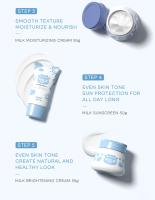 Set de Cuidado de la Piel de Leche LAIKOU Crema Facial, Limpiador Facial, Sérum Hidratante, Protector Solar, Crema para los Ojos Herramientas de Cuidado de la Piel de Belleza - details 7
