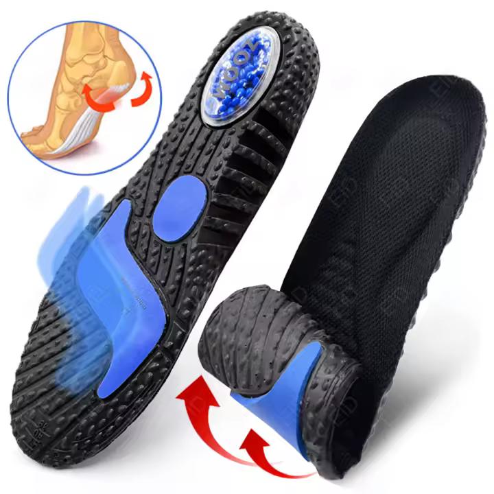 Plantillas de EVA para zapatos, suela con absorción de impacto, desodorante, cojín transpirable, plantillas ortopédicas para correr, hombre y mujer - 1