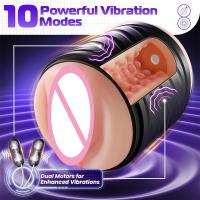 Masturbador automático para hombres, mamada, estimulador de coño, vibración, potente máquina Sexual, masturbación masculina, Juguetes sexuales, productos para adultos - details 1