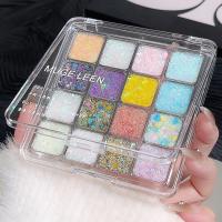 Paleta de Sombras de Ojos de Secuencias Brillantes Gel de Brillo Autoadhesivo para Pelo, Uñas, Cuerpo Belleza en Tonos Azul, Rosa, Amarillo - details 6