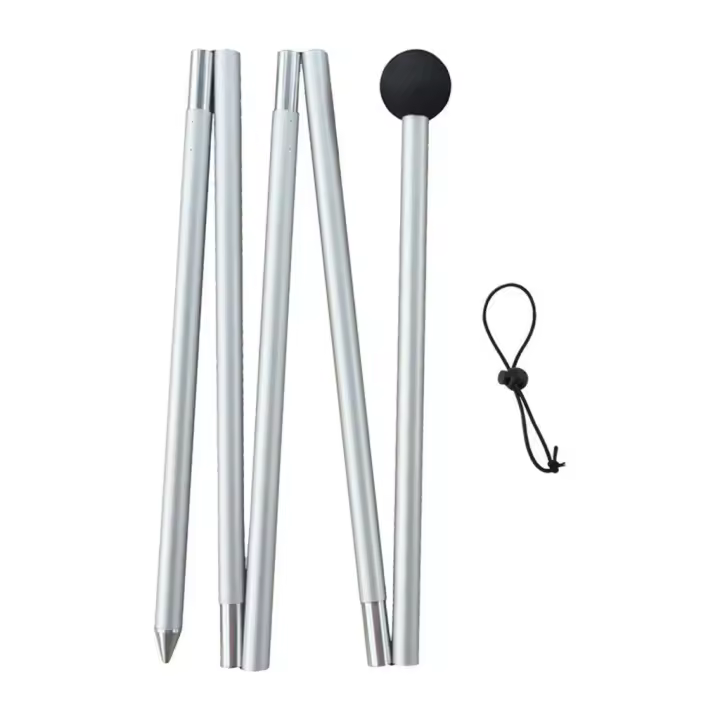 Soporte de Pole de Tarpón de Playa Montaje Fácil para Canopy de 1.6M Ideal para Refugio de Campamento - 1