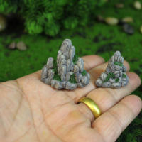 Modelo en miniatura, conjunto de 2 adornos bonitos, figuritas decorativas para el hogar y el coche, manualidades, juguetes, Mini paisaje de resina, accesorios para el hogar, suministros, regalos - details 2