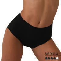 Ropa interior menstrual femenina de 4 capas de gran tamaño con absorción de flujo pesado, ropa interior fisiológica a prueba de fugas, 1 pieza. - details 8