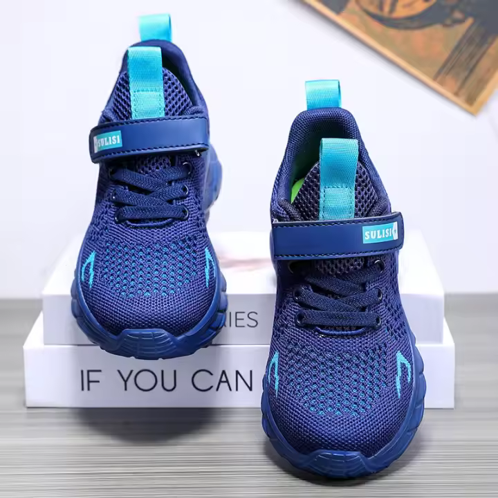 Zapatos deportivos para caminar para niños, zapatillas deportivas antideslizantes para exteriores para niños, zapatos casuales ligeros de malla-40 - 1