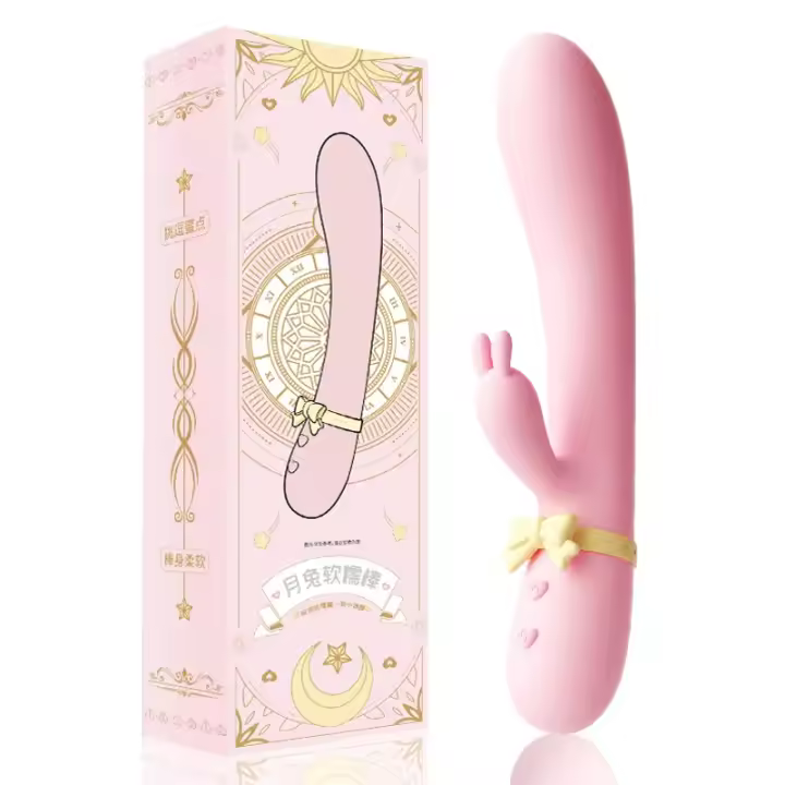 Vibrador para mujer juguete sexual conejo de silicona vibrador USB recargable impermeable estimulador del punto G estimulador del clítoris UYO - 1