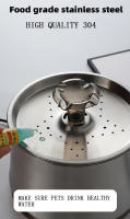 Dispensador de Agua para Mascotas de Acero Inoxidable Inteligente 2.5L Automático Gran Capacidad Silencioso con Filtro - details 2