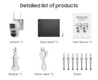 SHIWOJIA 12MP 6K 15X Zoom cámara Solar 4G pantalla Dual exterior tres lentes 7800mAh batería cámara PIR detección seguimiento automático CCTV - details 17