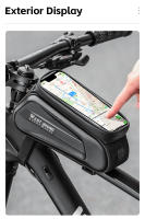WEST BIKING-Bolsa de ciclismo para cuadro de tubo delantero superior, resistente al agua, funda de teléfono de 7,0 pulgadas, almacenamiento con pantalla táctil, bolsa para bicicleta de montaña y carretera - details 17
