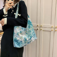 Bolso de hombro de gran capacidad para mujer, bolsos cruzados con pintura al óleo, monederos simples bonitos, bolsos de viaje para mujer, nueva moda - details 5