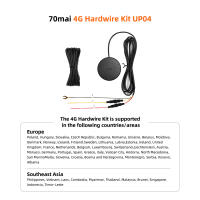 Kit de cableado duro 70mai 4G UP04 Módulo 4G LTE Control remoto Transmisión en vivo Alerta instantánea Vigilancia de estacionamiento 24H Detección de movimiento por IA - details 0