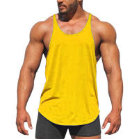 Men Gym Clothing Bodybuilding Suspenders Tank Top Casual Sport Sleeveless Shirt Fitness Muscle Sportswear Cotton Breathable Vest - details 6