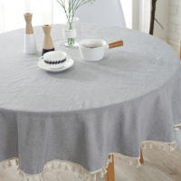 Mantel de Lineno para Mesa Redonda Ideal para Café, Té, Recepción, Fiesta - details 19