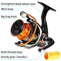 Carrete de Pesca JOSBY Mejor Líder 5.2:1 Carrete de Atrapa Carrete de Metal para Pesca en Agua Salada Ideal para Pesca de Carpa - details 3