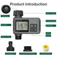 Temporizador de agua inteligente, controlador automático de riego de jardín, sistema de riego de 1/2/3 salidas, rociador temporizado para invernadero de césped - details 0
