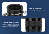 Lente Barlow SVBONY SV216 1.25" 2X para Fotografía Planetaria/Lunar/Solar con Aumento Constante 2X Ideal para Cámaras y Drones - details 6