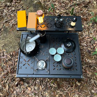 Estufa de exterior, camping con bolsa de advertencia, pequeña estufa de gas ajustable para senderismo, montañismo y pesca - details 3