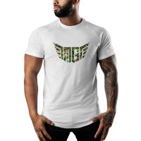 Gym Bodybuilding Fitness Shirt Men Casual Print Slim Fit T Shirt Summer Short Sleeve Cotton Shirt Workout Training Sport T-shirt - details 12