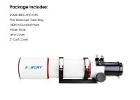 Telescopio SVBONY SV550 con Lente Triple APO F6 de 80mm y Corrector de Campo SV209 para Astrofotografía de Cielo Profundo bundle de 1.0X - details 17