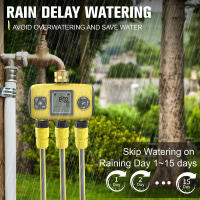 Temporizador de agua inteligente, controlador automático de riego de jardín, sistema de riego de 1/2/3 salidas, rociador temporizado para invernadero de césped - details 9