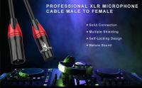 Cable XLR macho a hembra de 3 pines, cable de audio balanceado para micrófono, mezclador, amplificador de micrófono, cámara, cable de extensión tipo Cannon. - details 0