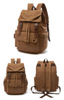 Mochila vintage de lona para ordenador portátil para hombre y mujer, morral escolar antirrobo a la moda, morral escolar para viaje - details 5