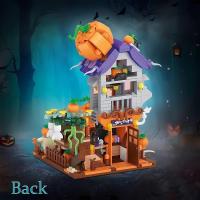 LOZ Halloween Building Block MOC Hut House Pumpkin uCarriage Happy Halloween Decoration Bricks for Boys Kids Toys Halloween Gift - details 15