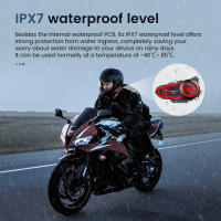 Auriculares Intercomunicadores Bluetooth 5.2 para Casco de Motocicleta Gearelec DK02 - details 6