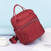 Mochila Oxford impermeable para mujer, bolso de hombro de viaje, Mochila escolar para chicas adolescentes, Color sólido - details 12