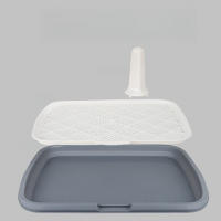 Orinal lavable Extra grande para perro, entrenador con columna a prueba de salpicaduras, inodoro reutilizable para mascotas para una fácil limpieza y Control de olores - details 7