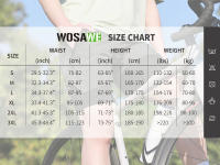WOSAWE Pantalones Cortos de Bicicleta MTB Ajuste Recto, Cintura Comoda, Tejido de Broadcloth, Mochila con Cremallera YKK - details 0