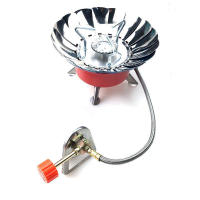 Mini calentador portátil para exteriores, quemador de loto para acampar, cocina, calefacción, conector plegable, tarjeta, estufa de gas a prueba de viento - details 6