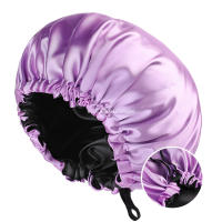 Gorro de Sátin de Doble Capa Ajustable Reversible Talla Grande Ideal para Cuidado del Cabello - details 11