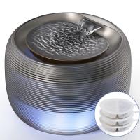 Grifo de Agua para Mascotas Ultra Silencioso 84oz/2.5L con Luz LED Grifo de Agua de Cascada para Gatos con 3 Filtros - details 0