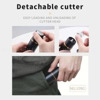 Kemei-Mini afeitadora eléctrica de viaje para hombre, TYPE-C, recargable, lavable, pequeña, portátil, recortadora de barba Original, uso seco y húmedo - details 2