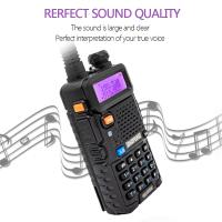 Baofeng-walkie-talkie UV 5R de doble banda, 5W, 8W, Radio bidireccional, Vhf, Uhf, Radio FM, transceptor de mano para caza, 16KM - details 5