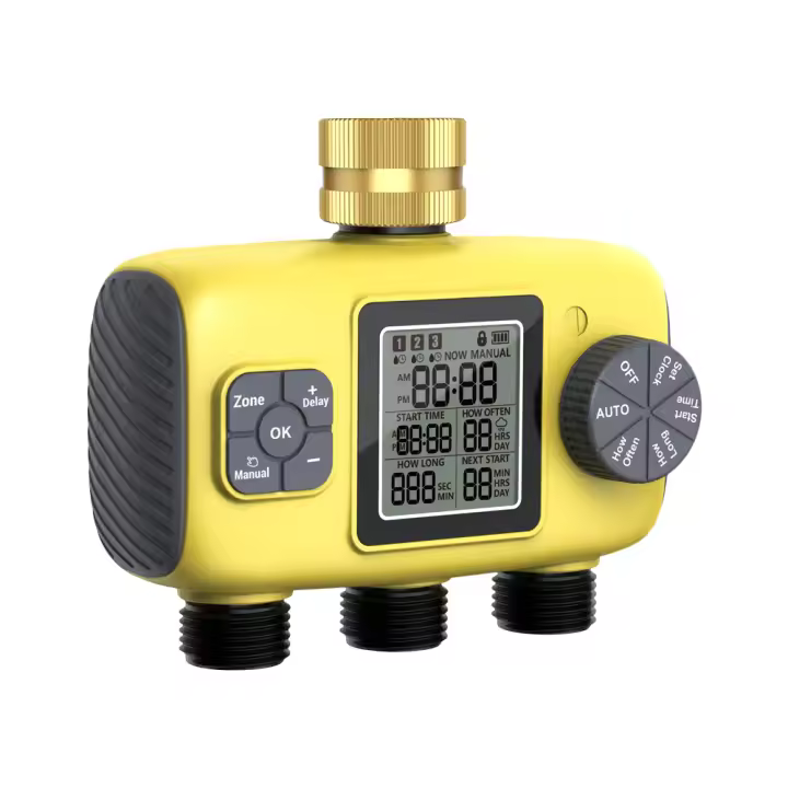 Temporizador de agua inteligente, sistema de riego automático de 1/3 zonas, Control de sincronización, relé de lluvia, temporizador Solar para plantas de césped y jardín - 1