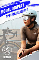 KAPVOE Cycling Sunglasses Photochromic Red or Blue Bike Man Outdoor Sports glasses cycling MTB Glasses Eyewear Bicycle Goggles - details 11