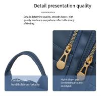 1 nueva mochila en relieve, mochila versión coreana para mujer, bolso escolar de gran capacidad, bolso de viaje de negocios de cuero suave - details 7