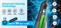 Irrigador bucal portátil con 5 puntas de chorro, 5 modos de limpieza de 3 presiones de agua, tanque de agua de 300 ml, hilo dental impermeable IPX7 - details 8