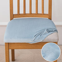 Fundas de asiento de silla de terciopelo, fundas de cojín de asiento elásticas, funda de silla lavable para comedor, Hotel, ceremonia, banquete, fiesta - details 8