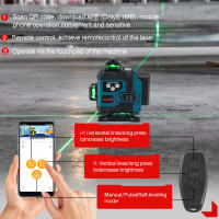ONEVAN-Nivel láser 4D de 16 líneas, línea verde, autonivelante, 360, Horizontal y Vertical, potente nivel láser, nivel láser de haz verde - details 6