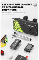 WEST BIKING-bolsa frontal para bicicleta, bolso reflectante de colores para manillar de ciclismo, bolso de hombro multifuncional portátil, accesorios para bicicleta - details 8
