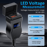 Anchtek-cargador montado en vehículo para motocicleta, adaptador impermeable de 12V, puertos USB PD para teléfono, carga rápida 3,0 con interruptor, accesorio para Moto - details 2