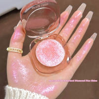 Resalador de Maquillaje Polarizado Rosa Brillo Fino para Mejillas y Ojos - details 19