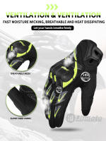 SUOMY Guantes de motociclismo Verano Altamente Transpirable Anti-caída Motocross Moto Moto Guante PVC Protegido Verde Fluorescente - details 4