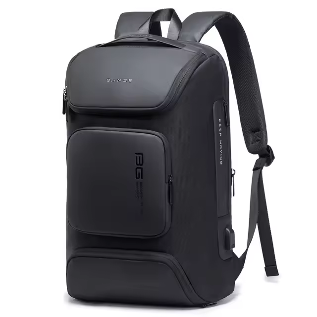 BANGE-Mochila de gran capacidad con carga USB para hombre y mujer, bolso de viaje informal Oxford, resistente al desgaste, a la moda, nuevo estilo - 1