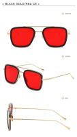 Gafas de Sol Cuadradas Vintage de Metal para Hombres Deportes y Moda - details 19