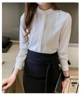 Camisa de mujer Top con botones de gasa Camisa blanca femenina - details 7