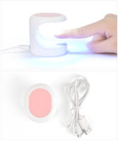 Lámpara LED UV Mini para Uñas Portátil Máquina de Secado Rápido para Esmalte de Uñas Herramienta de Manicura de Único Dedo Cable USB para Viajes Casa Marca KADS - details 7